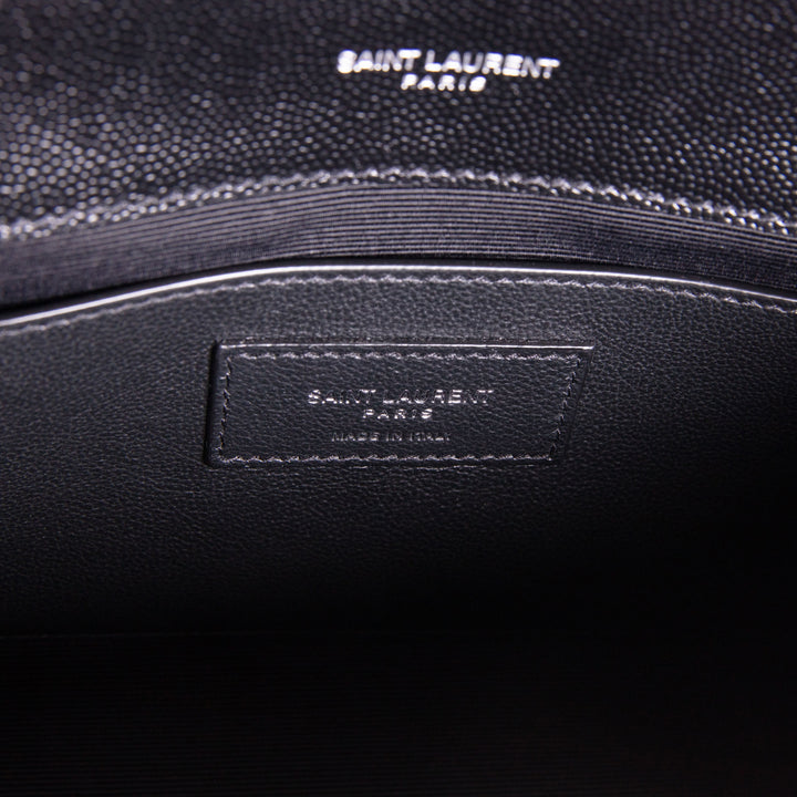 SAINT LAURENT Grain de Poudre Small Kate Shoulder Bag - Black