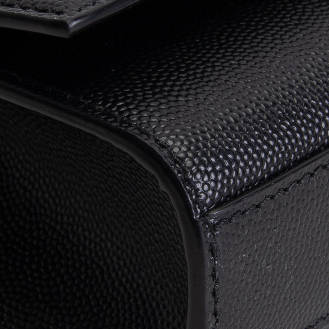 SAINT LAURENT Grain de Poudre Small Kate Shoulder Bag - Black