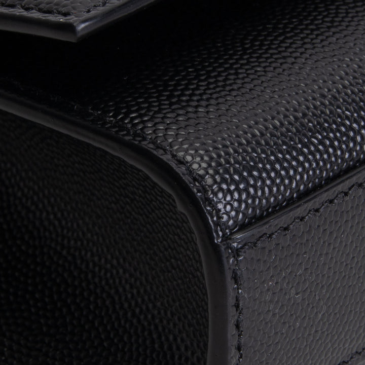 SAINT LAURENT Grain de Poudre Small Kate Shoulder Bag - Black