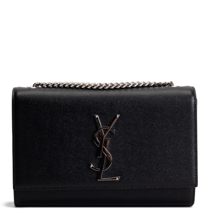 SAINT LAURENT Grain de Poudre Small Kate Shoulder Bag - Black