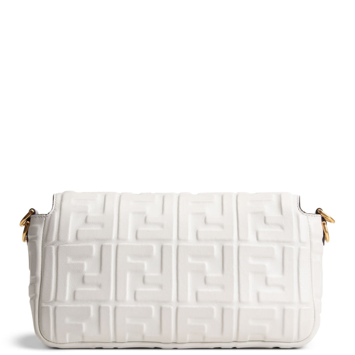 FENDI FF Embossed NM Baguette - White