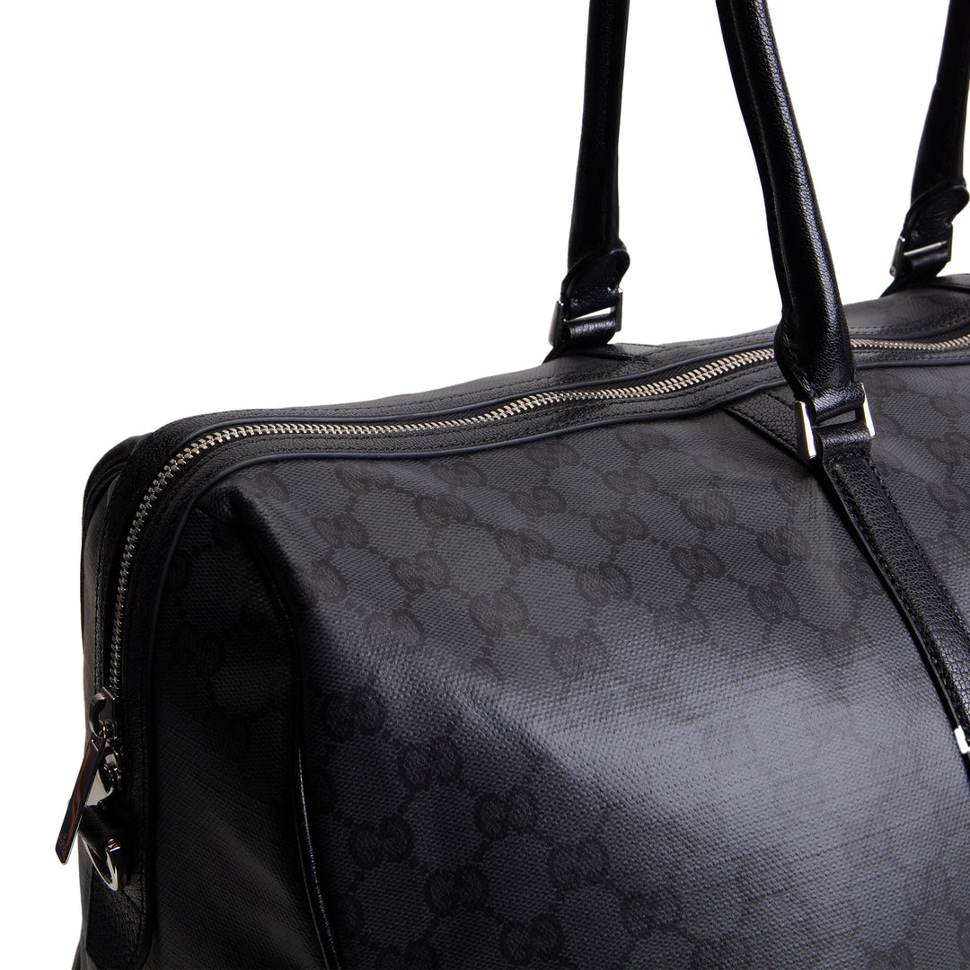 GUCCI GG Supreme "Essence Classic" Large Duffle Bag - Black