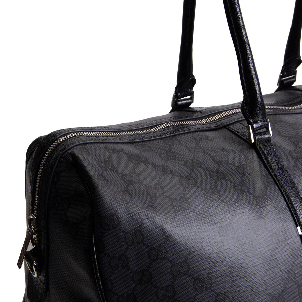 GUCCI GG Supreme "Essence Classic" Large Duffle Bag - Black