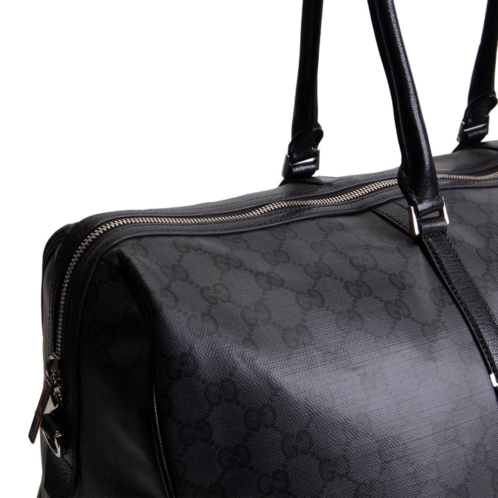GUCCI GG Supreme "Essence Classic" Large Duffle Bag - Black