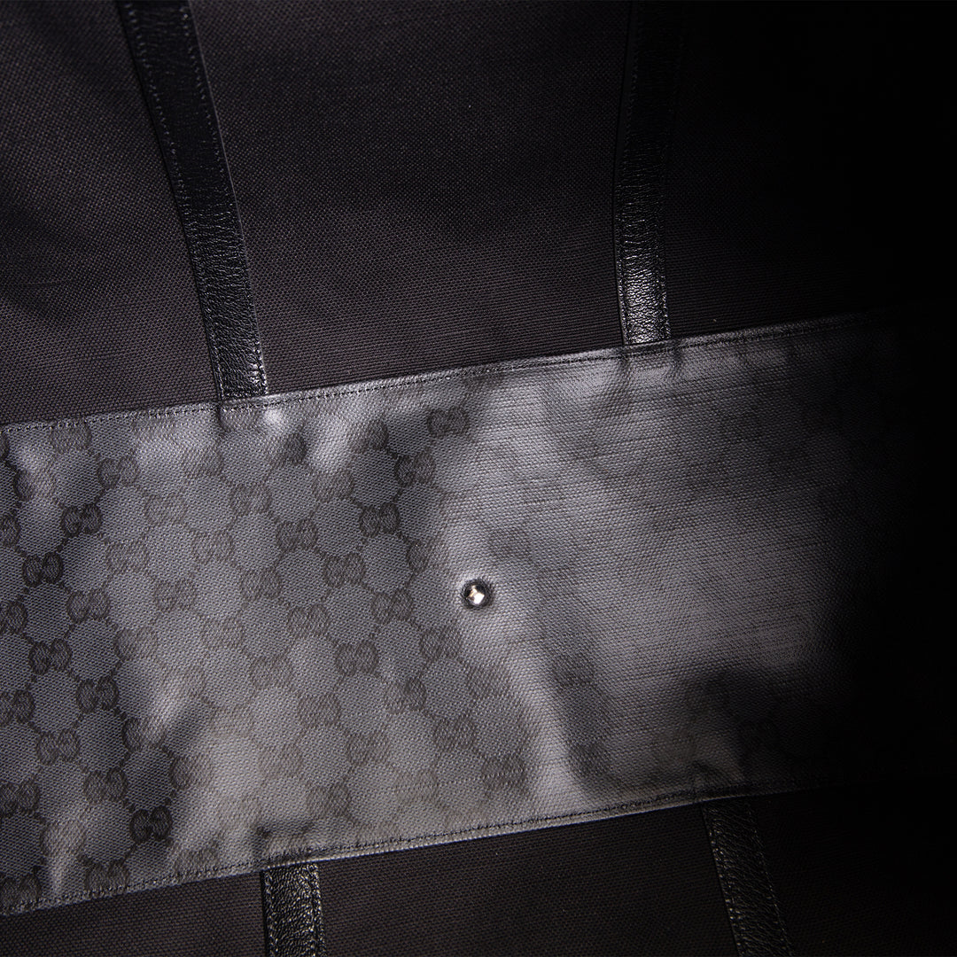 GUCCI GG Supreme "Essence Classic" Large Duffle Bag - Black