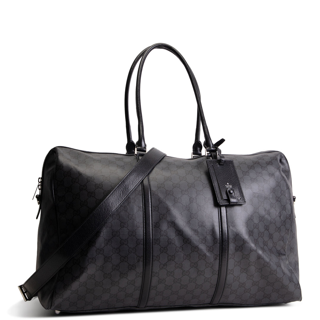 GUCCI GG Supreme "Essence Classic" Large Duffle Bag - Black
