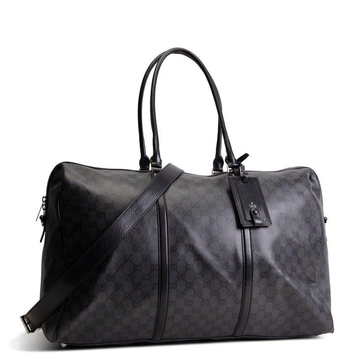 GUCCI GG Supreme "Essence Classic" Large Duffle Bag - Black