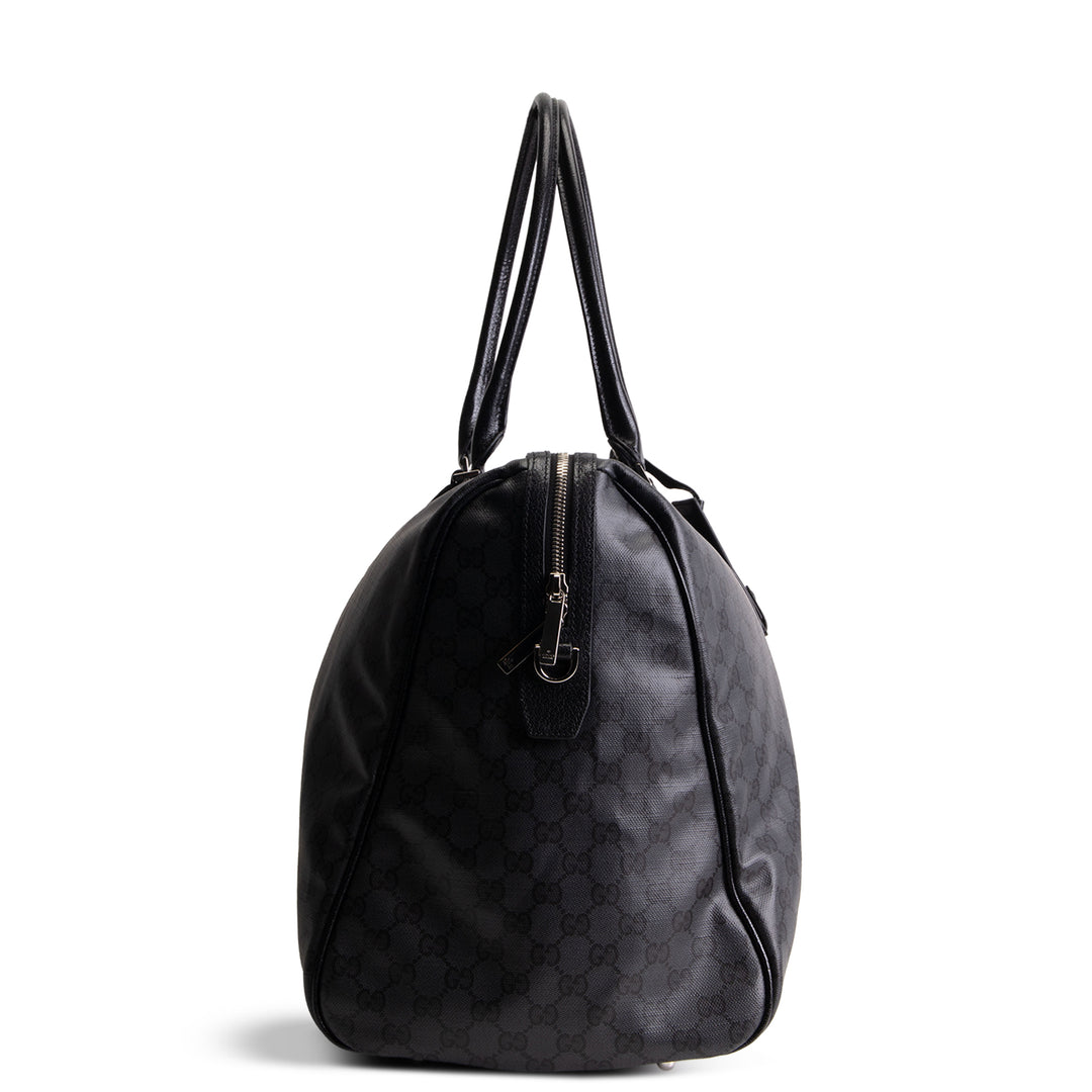 GUCCI GG Supreme "Essence Classic" Large Duffle Bag - Black