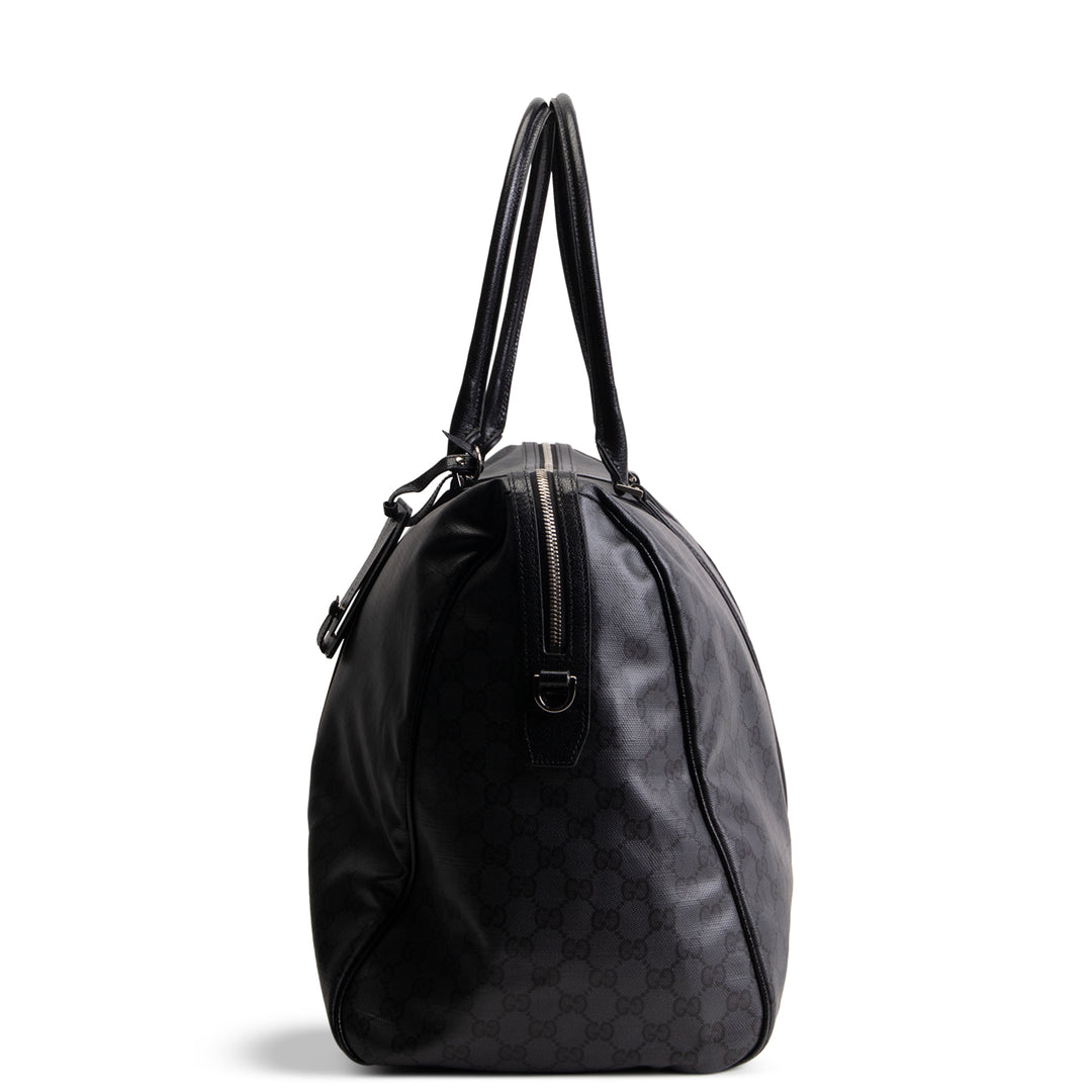 GUCCI GG Supreme "Essence Classic" Large Duffle Bag - Black