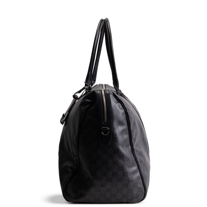 GUCCI GG Supreme "Essence Classic" Large Duffle Bag - Black