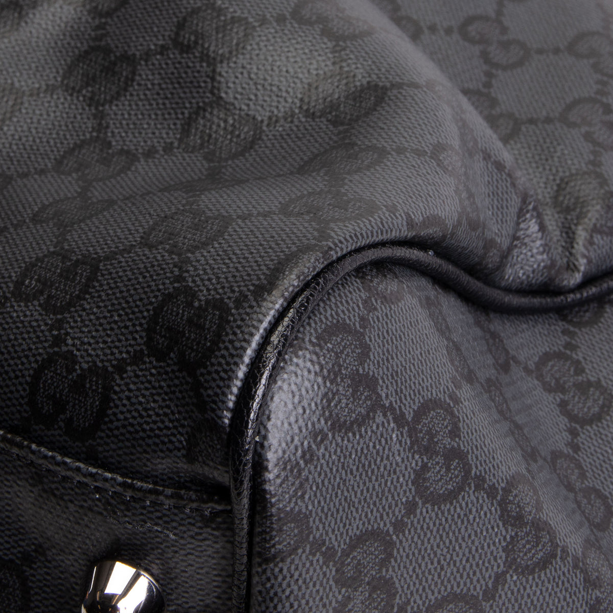 GUCCI GG Supreme "Essence Classic" Large Duffle Bag - Black