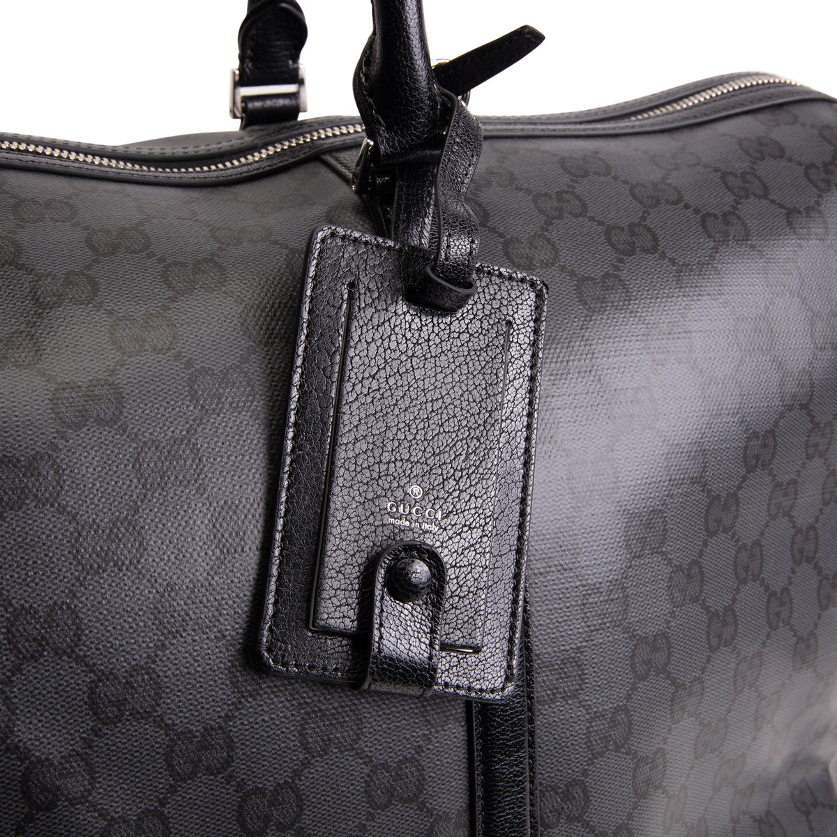 GUCCI GG Supreme "Essence Classic" Large Duffle Bag - Black