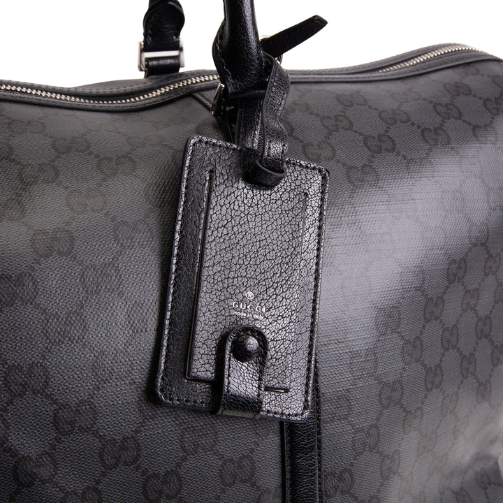 GUCCI GG Supreme "Essence Classic" Large Duffle Bag - Black