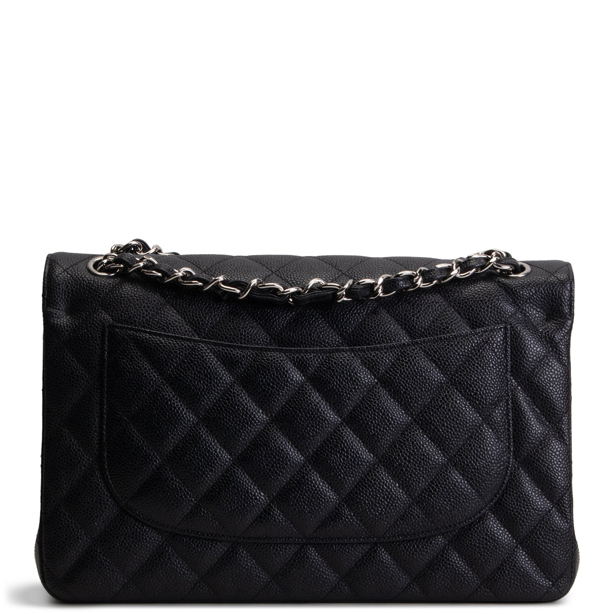 CHANEL Caviar Jumbo Double Flap - Black
