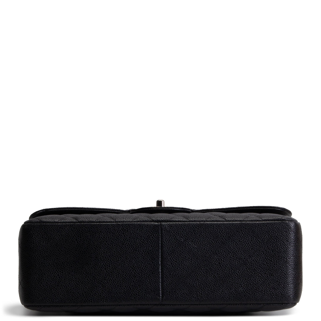 CHANEL Caviar Jumbo Double Flap - Black