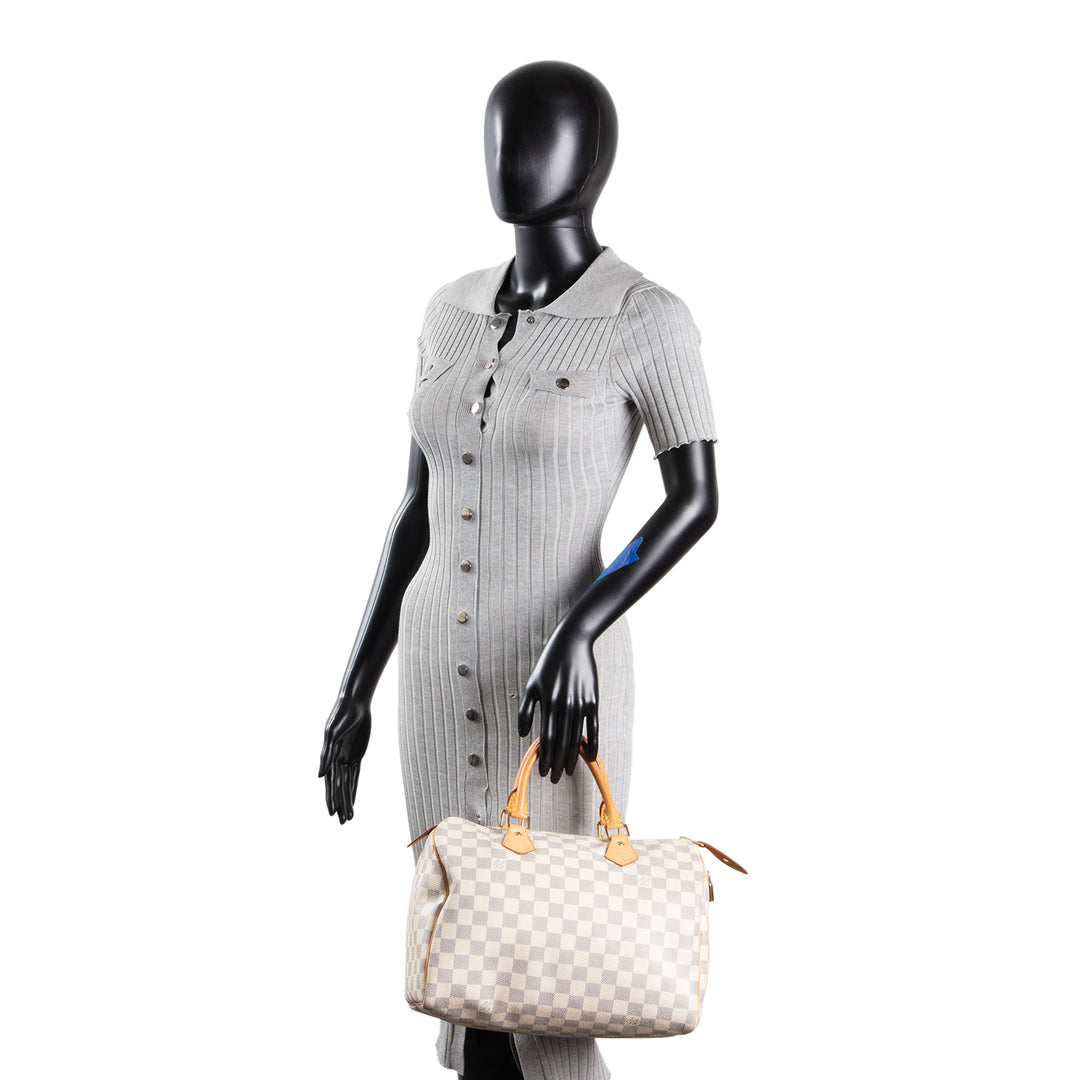 LOUIS VUITTON Speedy 30 Damier Azur OUTLET FINAL SALE