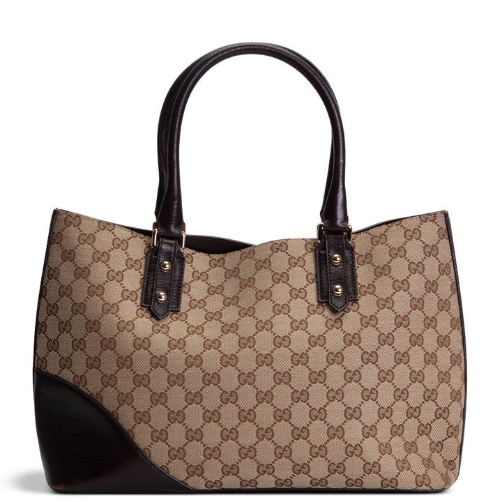 GUCCI GG Canvas Hasler Tote
