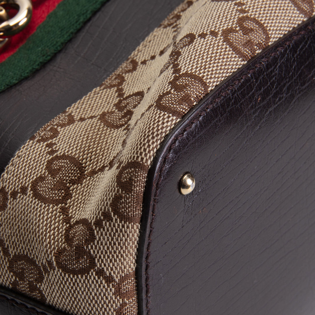 GUCCI GG Canvas Hasler Tote