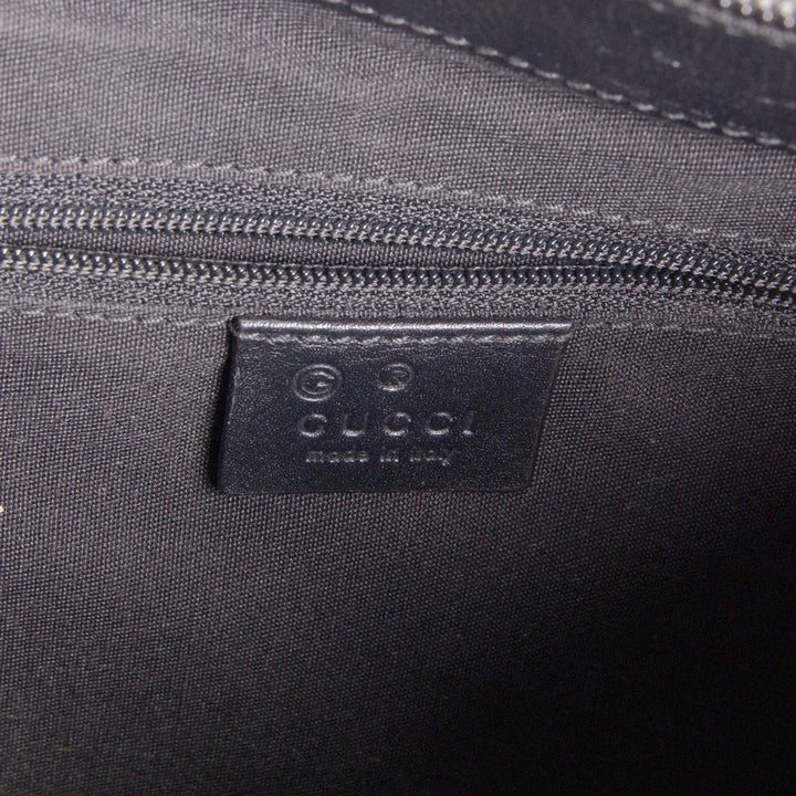 GUCCI GG Crystal Monogram Half Moon Hobo