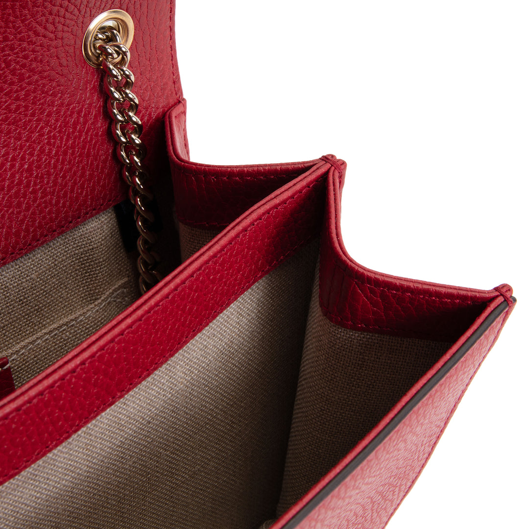 GUCCI Interlocking Dollar Crossbody - Red