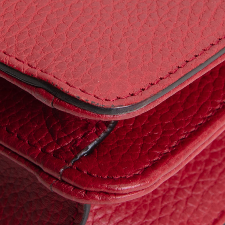 GUCCI Interlocking Dollar Crossbody - Red
