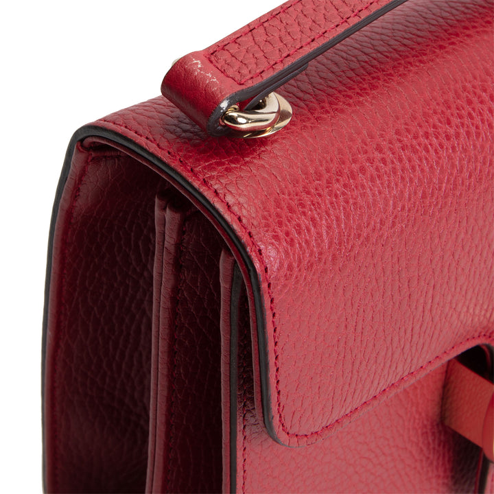 GUCCI Interlocking Dollar Crossbody - Red