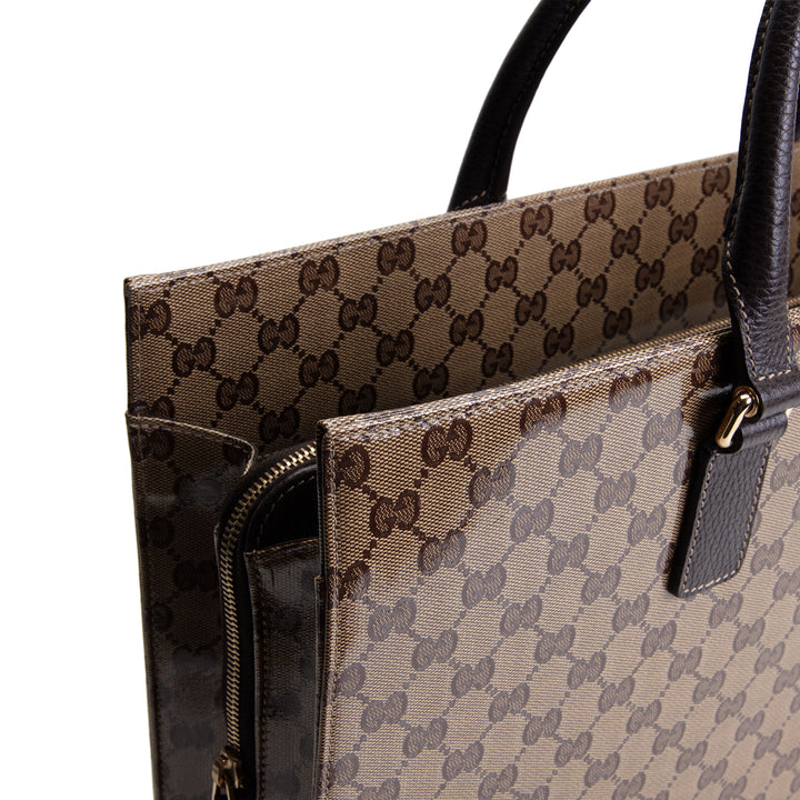 GUCCI GG Crystal Briefcase Tote - OUTLET FINAL SALE
