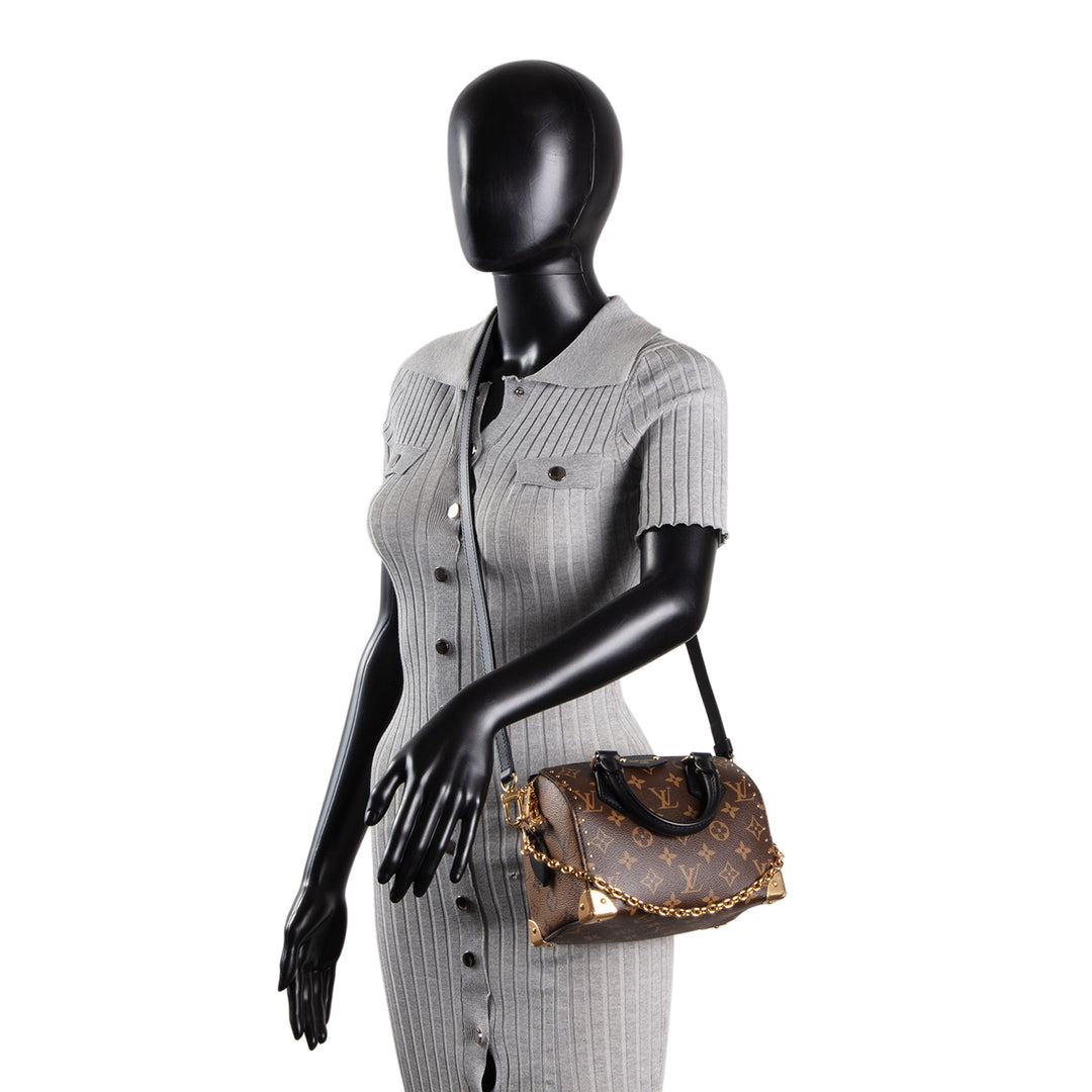 LOUIS VUITTON Speedy Trunk 20 Reverse Monogram
