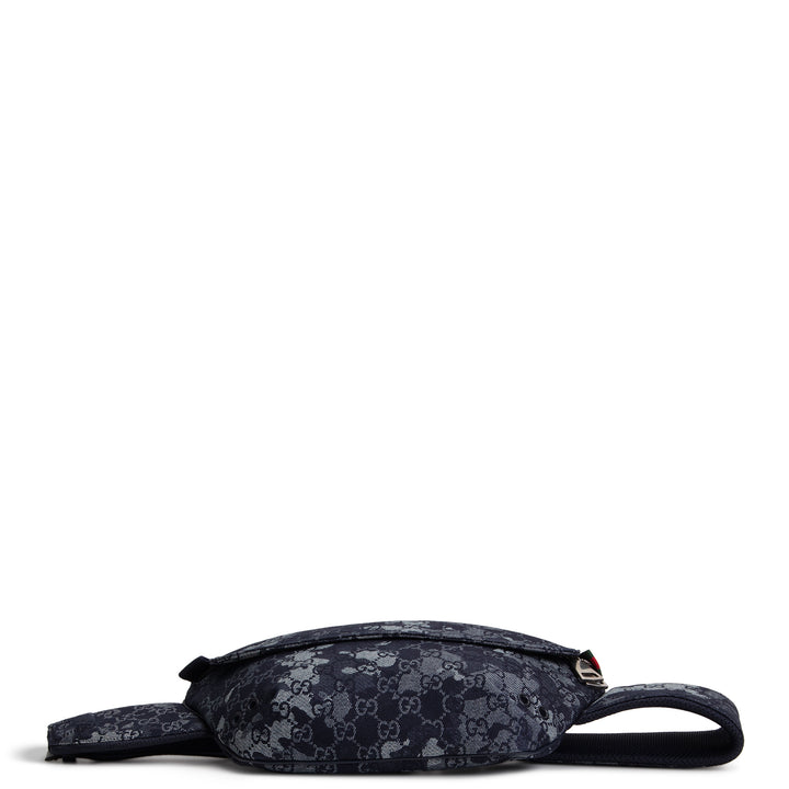 GUCCI Camouflage GG Denim Belt Bag - Blue