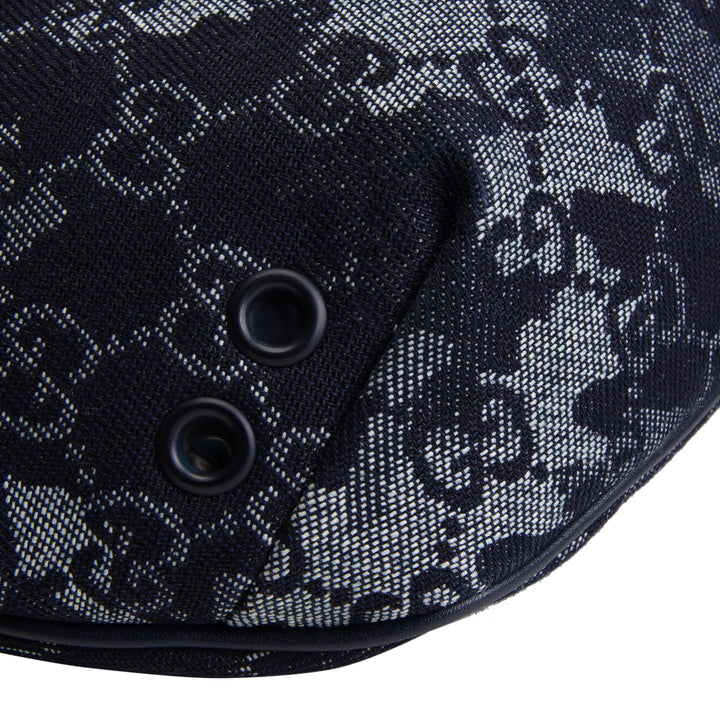 GUCCI Camouflage GG Denim Belt Bag - Blue