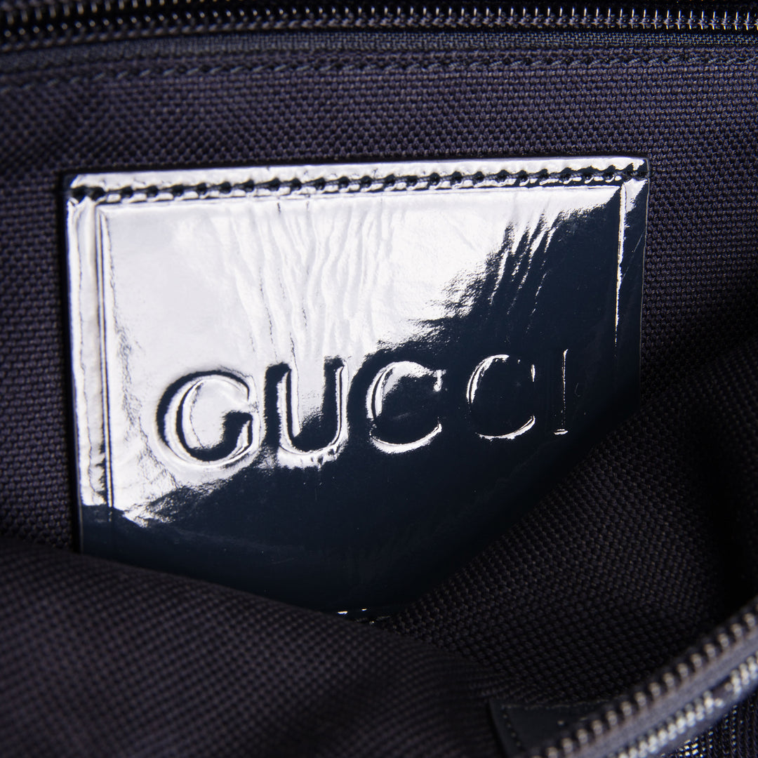 GUCCI Camouflage GG Denim Belt Bag - Blue