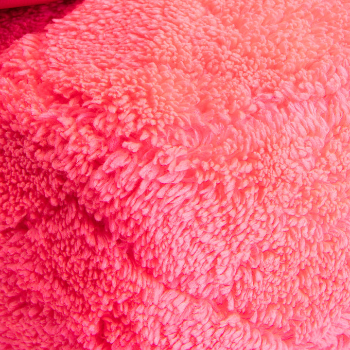 CHANEL Quilted Terry Cloth CoCo Beach Medium - Neon Pink OUTLET FINAL SALE