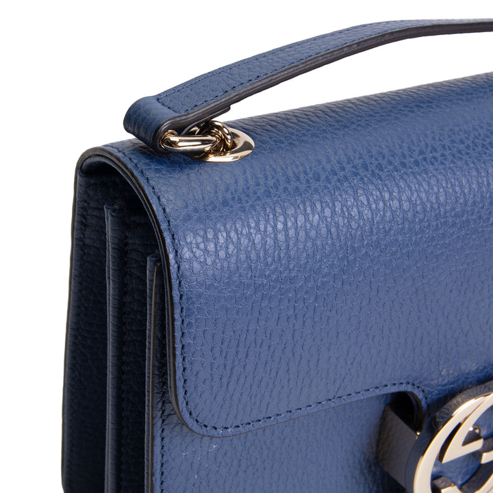 GUCCI Interlocking Dollar Crossbody - Blue