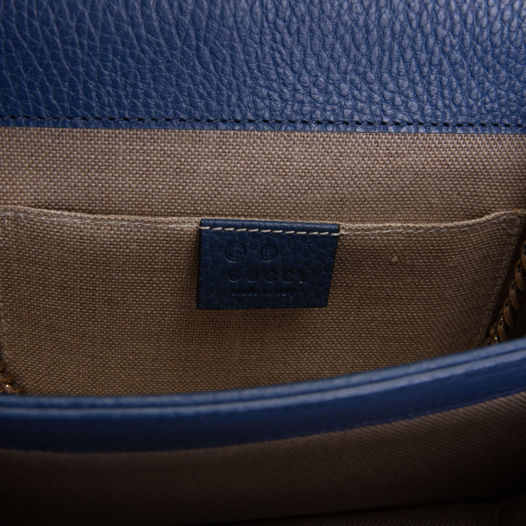 GUCCI Interlocking Dollar Crossbody - Blue