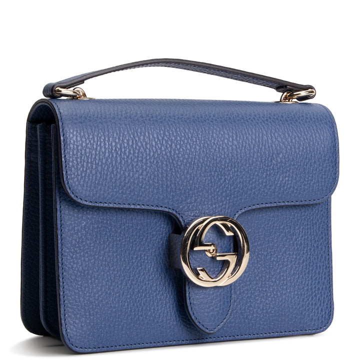 GUCCI Interlocking Dollar Crossbody - Blue