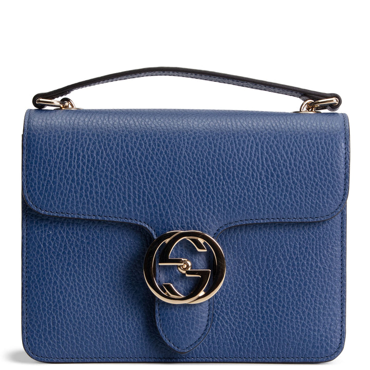 GUCCI Interlocking Dollar Crossbody - Blue