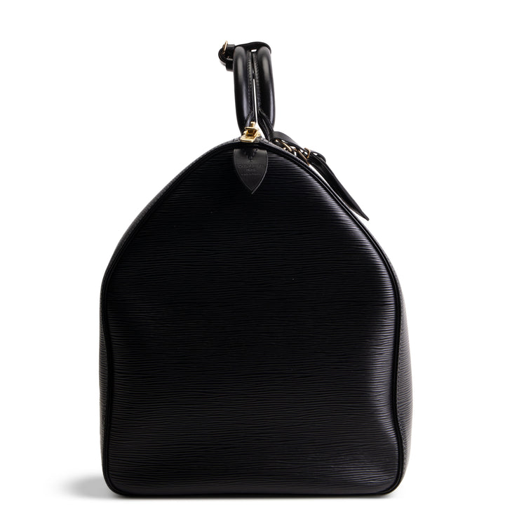 LOUIS VUITTON Epi Leather Keepall 55- Black