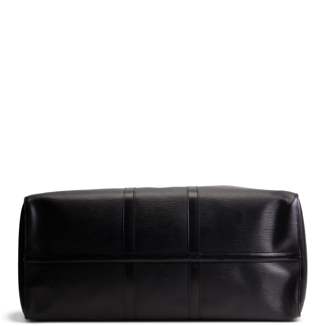 LOUIS VUITTON Epi Leather Keepall 55- Black