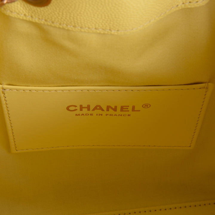 CHANEL Caviar 25 Hobo - Yellow