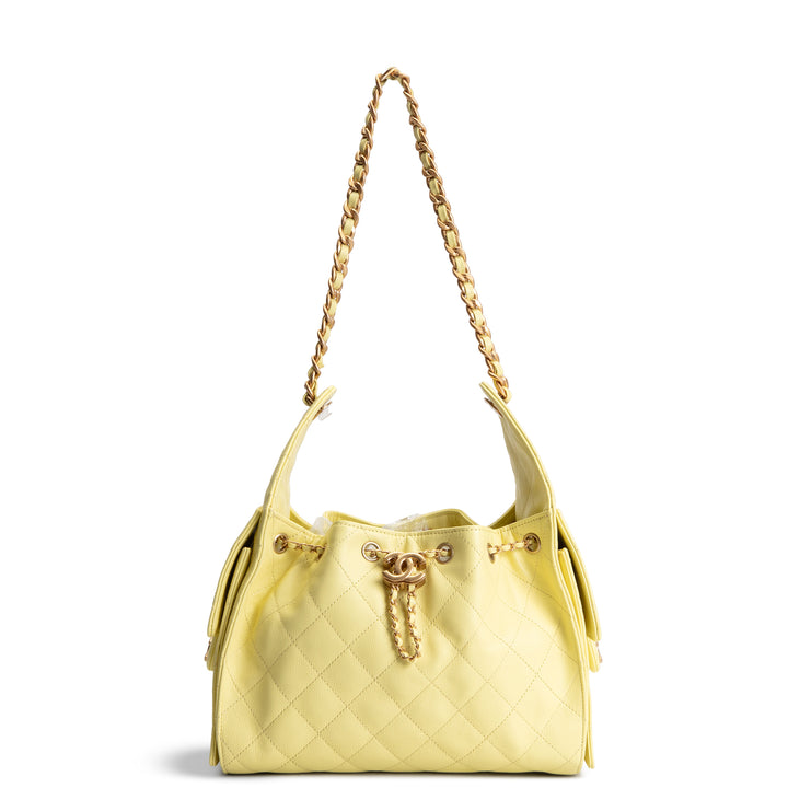 CHANEL Caviar 25 Hobo - Yellow