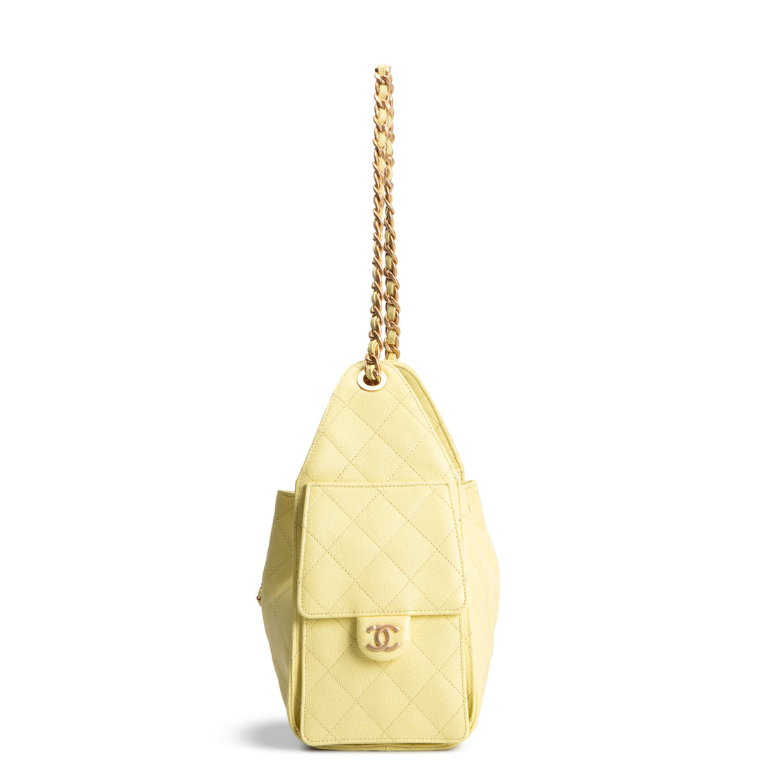 CHANEL Caviar 25 Hobo - Yellow