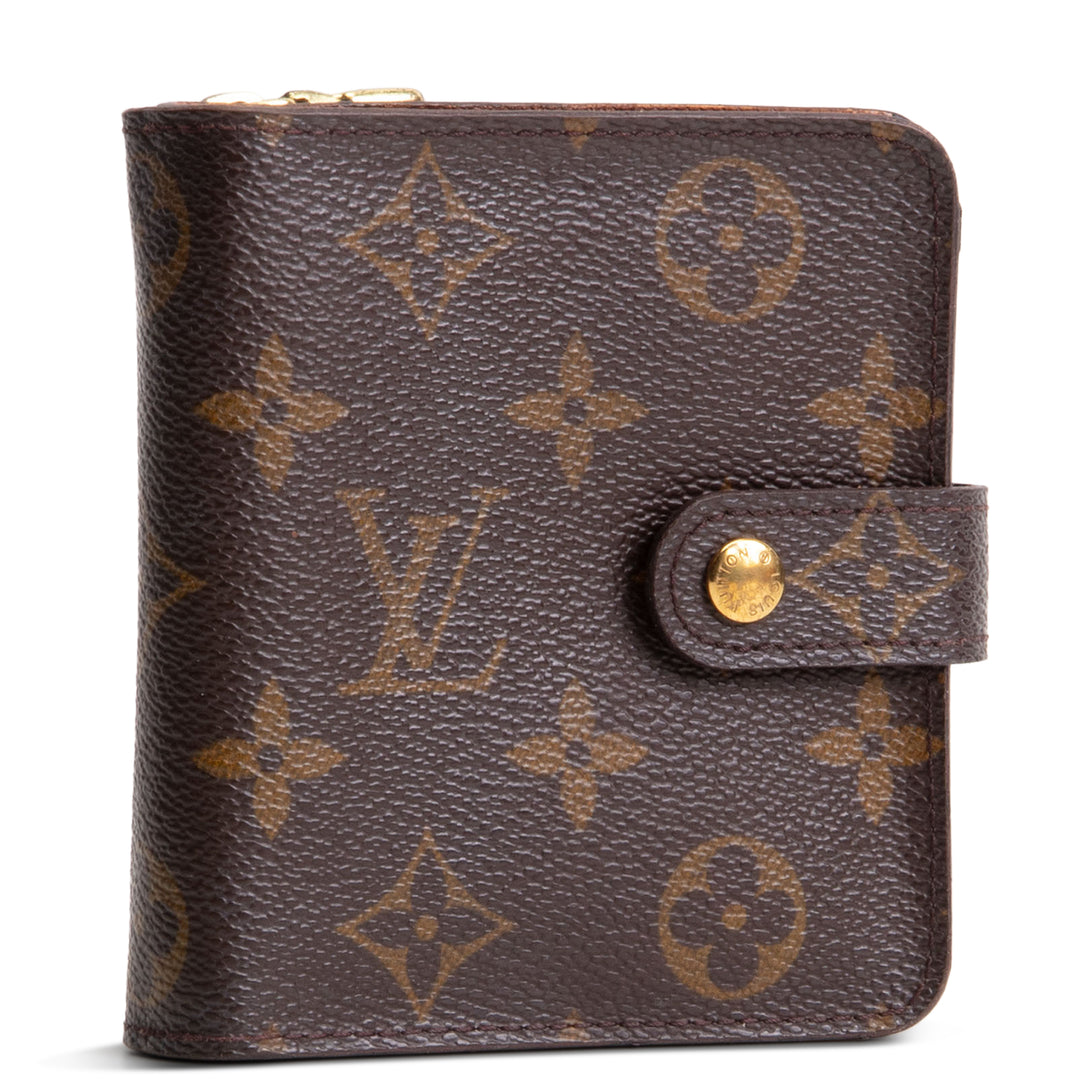 LOUIS VUITTON Vintage Monogram Bifold Compact Wallet - OUTLET FINAL SALE