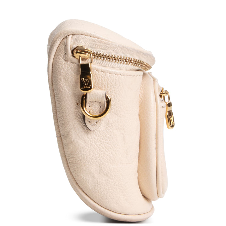 LOUIS VUITTON Monogram Empreinte Bum Bag Mini - Creme OUTLET FINAL SALE