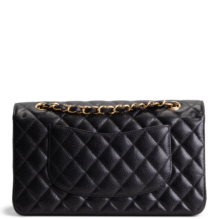CHANEL Medium Double Flap Quilted Caviar