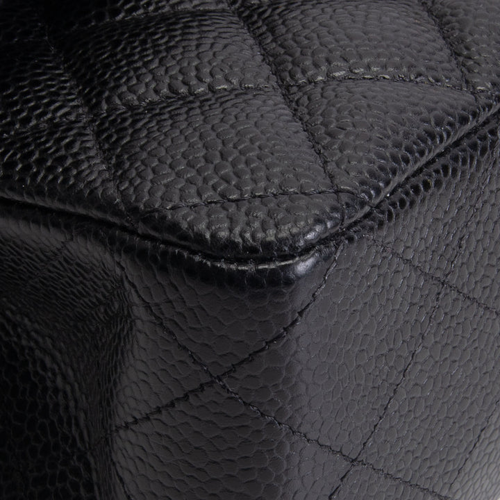 CHANEL Medium Double Flap Quilted Caviar