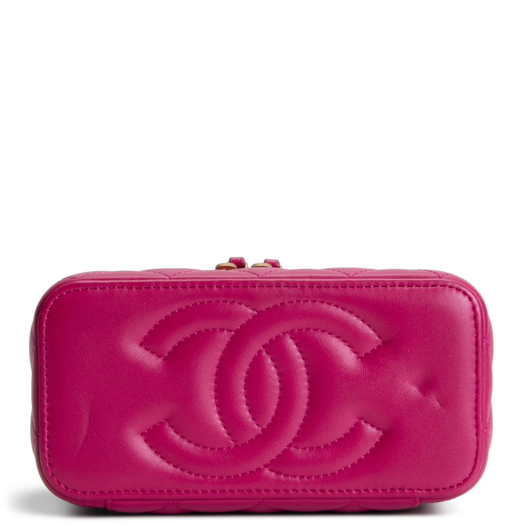 CHANEL Mini Vanity w/ Candy Chain - Pink