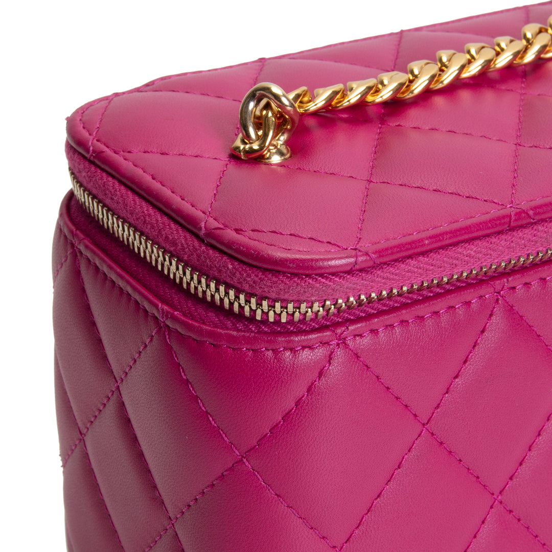 CHANEL Mini Vanity w/ Candy Chain - Pink