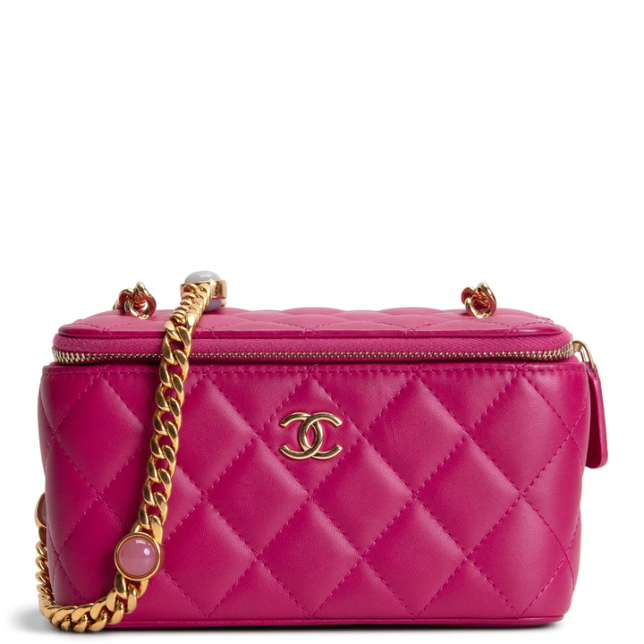 CHANEL Mini Vanity w/ Candy Chain - Pink