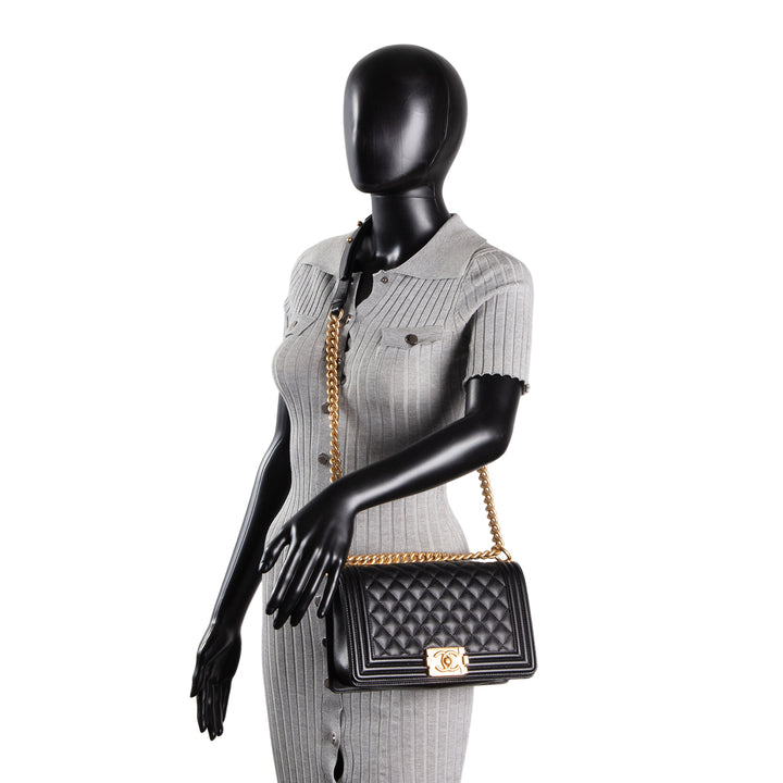 CHANEL Medium Quilted Boy Bag