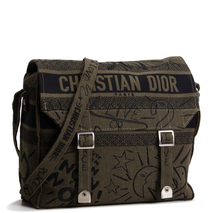 DIOR Diorcamp Messenger Graffiti Canvas